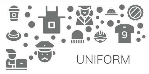 uniform icon set