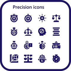precision icon set