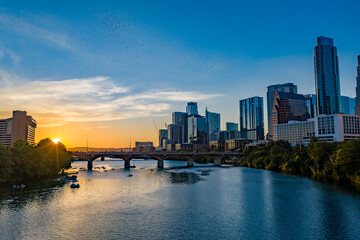 Obraz premium Austin Texas Downtown Aerial
