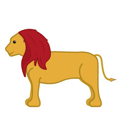 simple lion vector