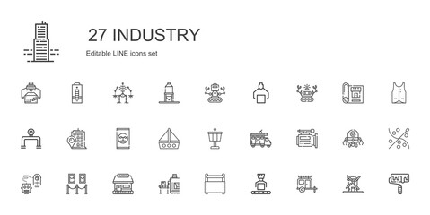 industry icons set