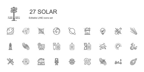 Fototapeta na wymiar solar icons set