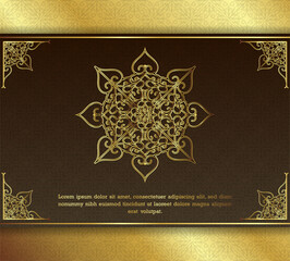 Luxury mandala background concept