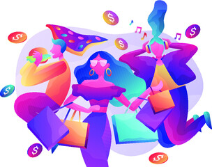 illustration, website, web, template, vector, page, flat, landing, banner, concept, background