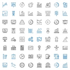 graph icons set