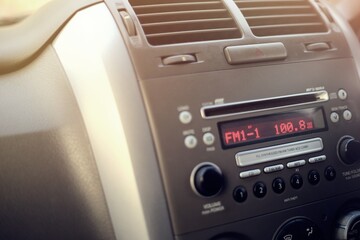 old radio cassette player