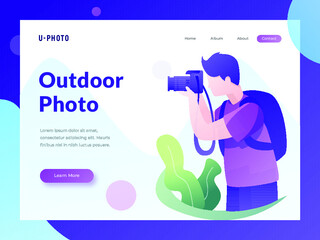 illustration, website, web, template, vector, page, flat, landing, banner, concept, background