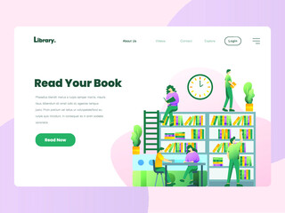 illustration, website, web, template, vector, page, flat, landing, banner, concept, background