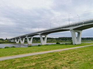 Jurbarkas-Kiduliai Bridge in Jurbarkas, Lithuania