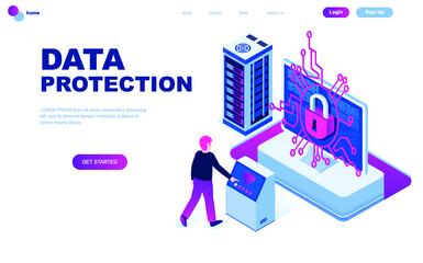 illustration, website, web, template, vector, page, flat, landing, banner, concept, background