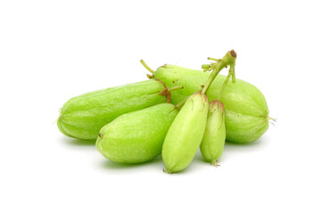 Bilimbi fruits isolated on white background