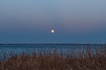 moon over the sea