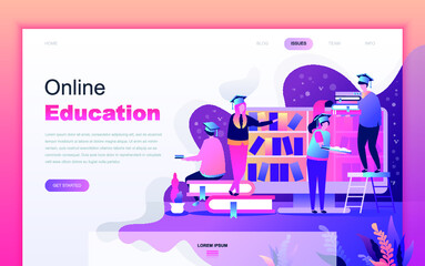 illustration, website, web, template, vector, page, flat, landing, banner, concept, background