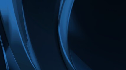 Blue abstract modern background with smooth curve lines Reflective for template,card or banner.blank space for text. 3d render illustration.