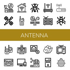 antenna icon set
