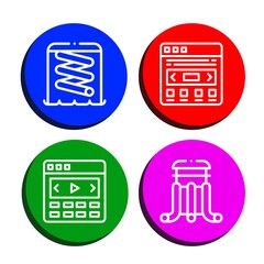 Set of slider icons