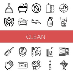 clean icon set