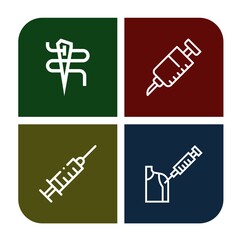 Set of vaccination icons