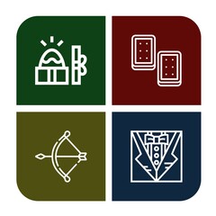 present simple icons set