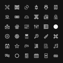 Editable 36 button icons for web and mobile