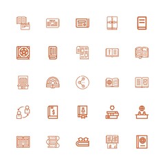 Editable 25 publish icons for web and mobile