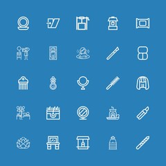 Editable 25 salon icons for web and mobile