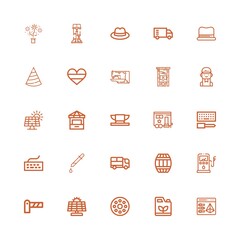 Editable 25 industry icons for web and mobile