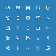 Fototapeta premium Editable 25 malt icons for web and mobile