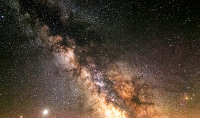 Milky Way Galaxy and Airglow