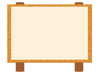 紙が貼られた木の掲示板のイラスト © Nora Hachio