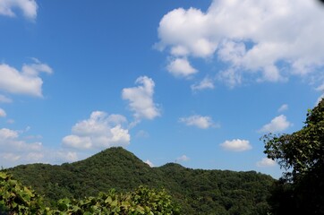 青空　雲　秋　爽やか　風景　栃木