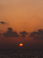 sunset at sea