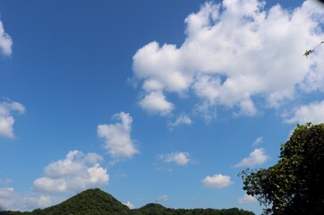 青空　雲　秋　爽やか　風景　栃木