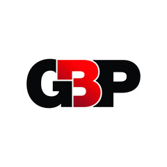 Letter GBP simple logo icon design vector