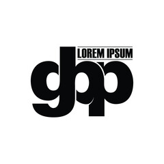 Letter GBP simple logo icon design vector