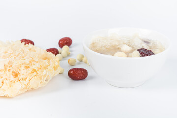White Fungus Soup with Lotus Seeds