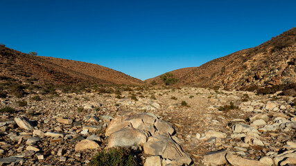 A dry creek-bed in the unforgiving Australian Outback