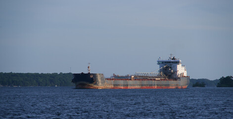Fototapeta premium A tanker on the St. Lawerence River