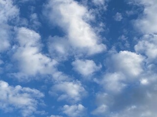 blue sky with clouds