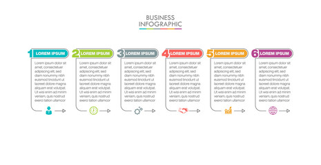 Business data visualization. timeline infographic icons designed for abstract background template milestone element modern diagram process technology digital marketing data presentation chart Vector
