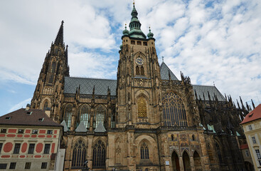 Fototapeta na wymiar St. Vitus Cathedral. Cityscape of Praha, Czech. 