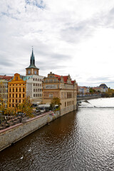 Fototapeta na wymiar Charles Bridge. Cityscape of Praha, Czech. 