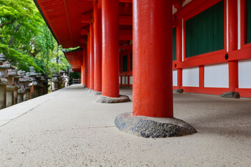 Shrine in Nara, Japan, May 13, 2020, where tourist numbers have dropped significantly due to the declaration of a state of emergency following COVID-19
