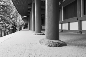 Shrine in Nara, Japan, May 13, 2020, where tourist numbers have dropped significantly due to the declaration of a state of emergency following COVID-19