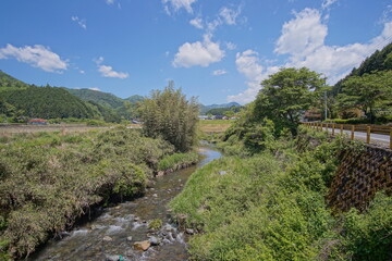 Fototapeta na wymiar typical rural landscape in Japan