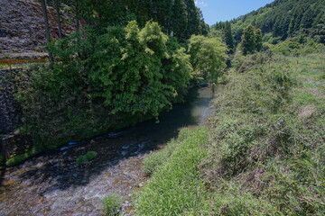 typical rural landscape in Japan