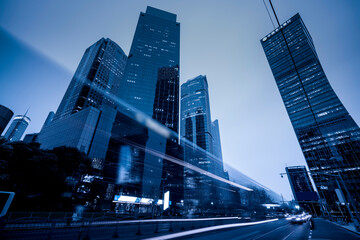 Motion speed effect with City Night