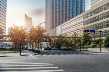 Urban streets and modern architecture