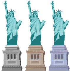 Set of Statues of Liberty