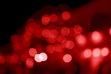 red bokeh background